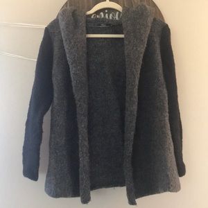 Silver Jeans Hooded Open Sweater